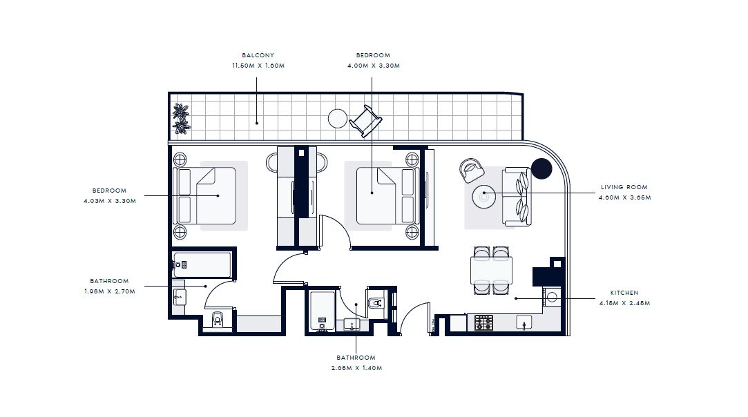 AZIZI VENICE Floor plan